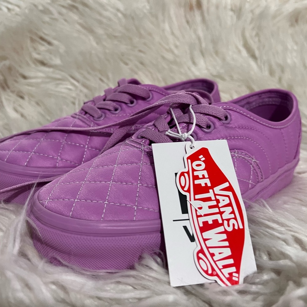Vans purple quilted